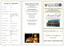il programma - Comune di Noto