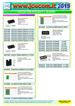 datamodif_artnuovi: JCE elettronica srl Udine V.le Duodo 80/76 tel