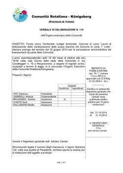 delibera n. 119 - concessione proroga FUT Comune di Lav&hellip;