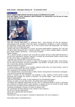 Leggi la rassegna del 20-21 dicembre 2014