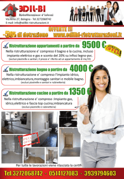Scarica il volantino - ristrutturazione edili bologna