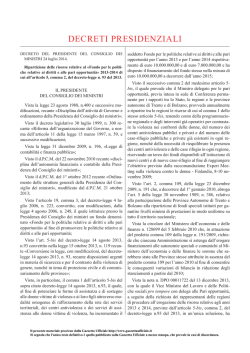 DECRETI PRESIDENZIALI