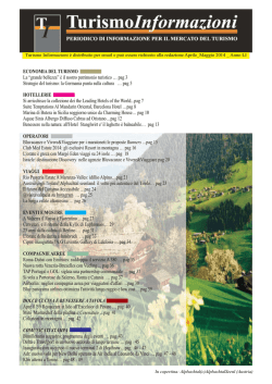 Aprile-Maggio 2014 - TurismoInformazioni