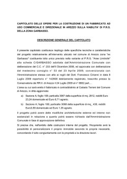 capitolato delle opere per la costruzione di un fabbricato ad uso