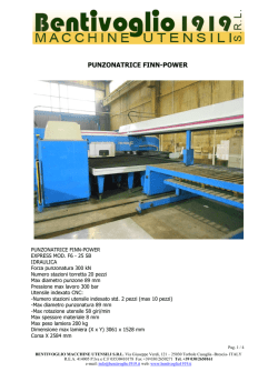 PUNZONATRICE FINN-POWER - Bentivoglio Macchine Utensili Srl