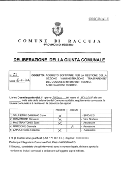 comunediraccuja deliberazione della giunta comunale