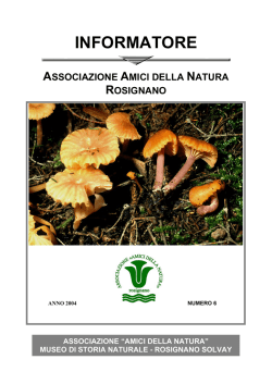 Informatore n&deg;6 - Museo di Storia Naturale di Rosignano