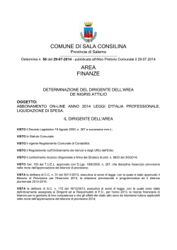 Documento senza titolo - Comune di Sala Consilina