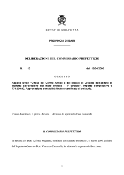 Scarica Allegato - Comune di Molfetta