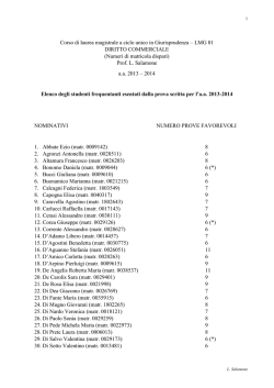 Corso di laurea magistrale a ciclo unico in Giurisprudenza &ndash; LMG 01