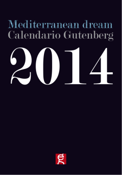 Catalogo Calendario Gutenberg 2014