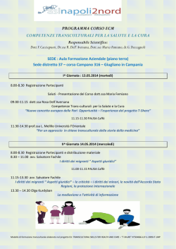 Programma - ASL Napoli 2 Nord