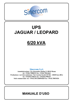 UPS JAGUAR / LEOPARD 6/20 kVA