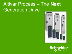 Altivar Process – The Next Generation Drive