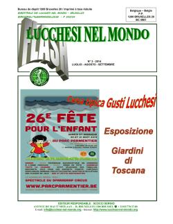 n°3 - 2014 - Lucchesi nel mondo Brussels