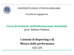 GIA L05 - Universit&agrave; degli studi di Bergamo
