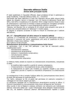 Clicca qui per scaricare la sintesi delle novità sul D.L. 133/2014