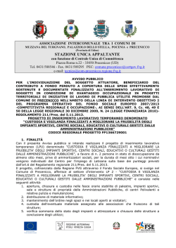 AVVISO PUBBLICO LPU PRECENICCO 2014