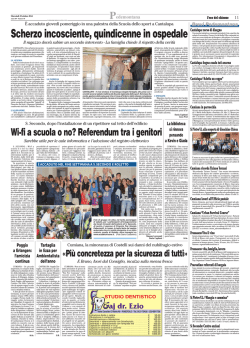 Scherzo incosciente, quindicenne in ospedale