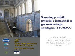 Screening cancro gastrico