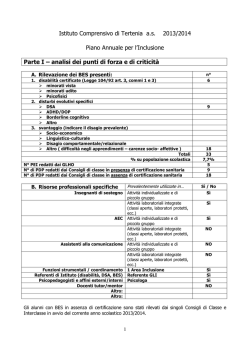 piano annuale inclusivita - Istituto Comprensivo Tertenia