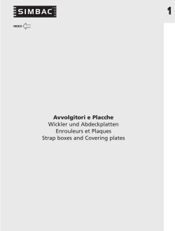 Avvolgitori e Placche Wickler und Abdeckplatten