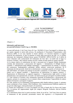 L.S.S. &ldquo;R.CACCIOPPOLI&rdquo;