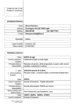 Solida Francesca curriculum