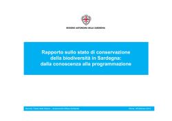 Rapporto sullo stato di conservazione della biodiversit&agrave; in