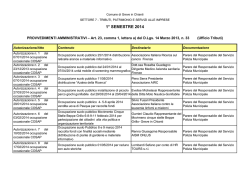 Tributi, Patrimonio, Servizi alle Imprese