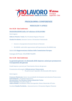 Programma delle Conferenze