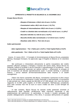 1 Arezzo, 31 marzo 2014 &ndash; Il Consiglio di