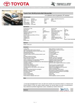 Toyota Yaris 10b M 5p Active My15 Bronze Met € 15.250,00 3 anni