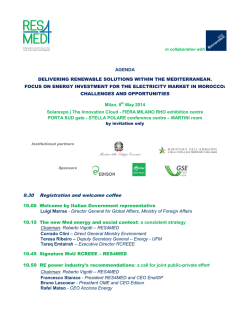 9.30 Registration and welcome coffee