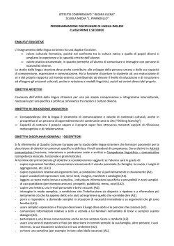 Programmazioni sul sito - Istituto Comprensivo Statale Regina Elena