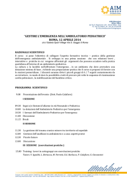 Scarica programma e CV relatori.