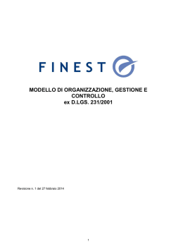 MODELLO ORGANIZZATIVO FINEST