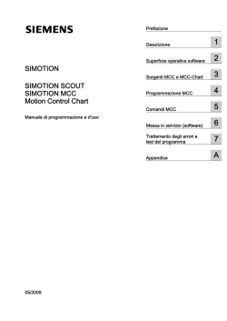 SIMOTION MCC Motion Control Chart