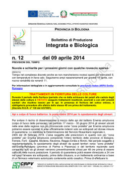 n.12 del 9 aprile 2014 - Provincia di Bologna