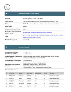 Ostetricia - Università degli Studi di Bari