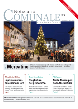 Mercatino - Gemeindeblatt von Eppan und Kaltern