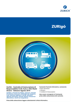 ZuriG&ograve; - Fascicolo Informativo Altri Veicoli