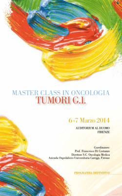 TUMORI G.I. - Sito personale prof. Francesco Cognetti