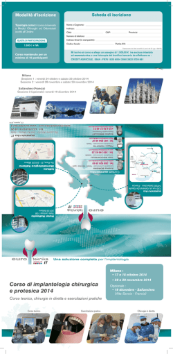 Corso di implantologia chirurgica e protesica 2014