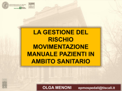 Gestione del rischio movimentazione manuale