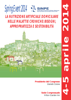 Scarica il Programma Spring Event 2014