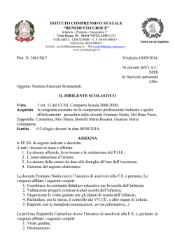 Nomina Funzioni Strumentali