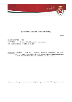 Scarica Allegato - Comune di Molfetta