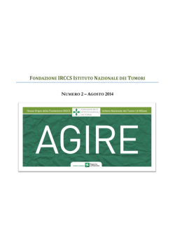AGIRE N. 2 - Istituto Nazionale dei Tumori