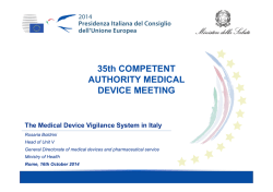 35th COMPETENT AUTHORITY MEDICAL DEVICE